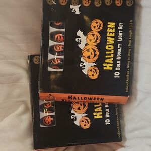 Vintage, Halloween Novelty Light, Smiling Pumpkin 10ft, String Lights Set